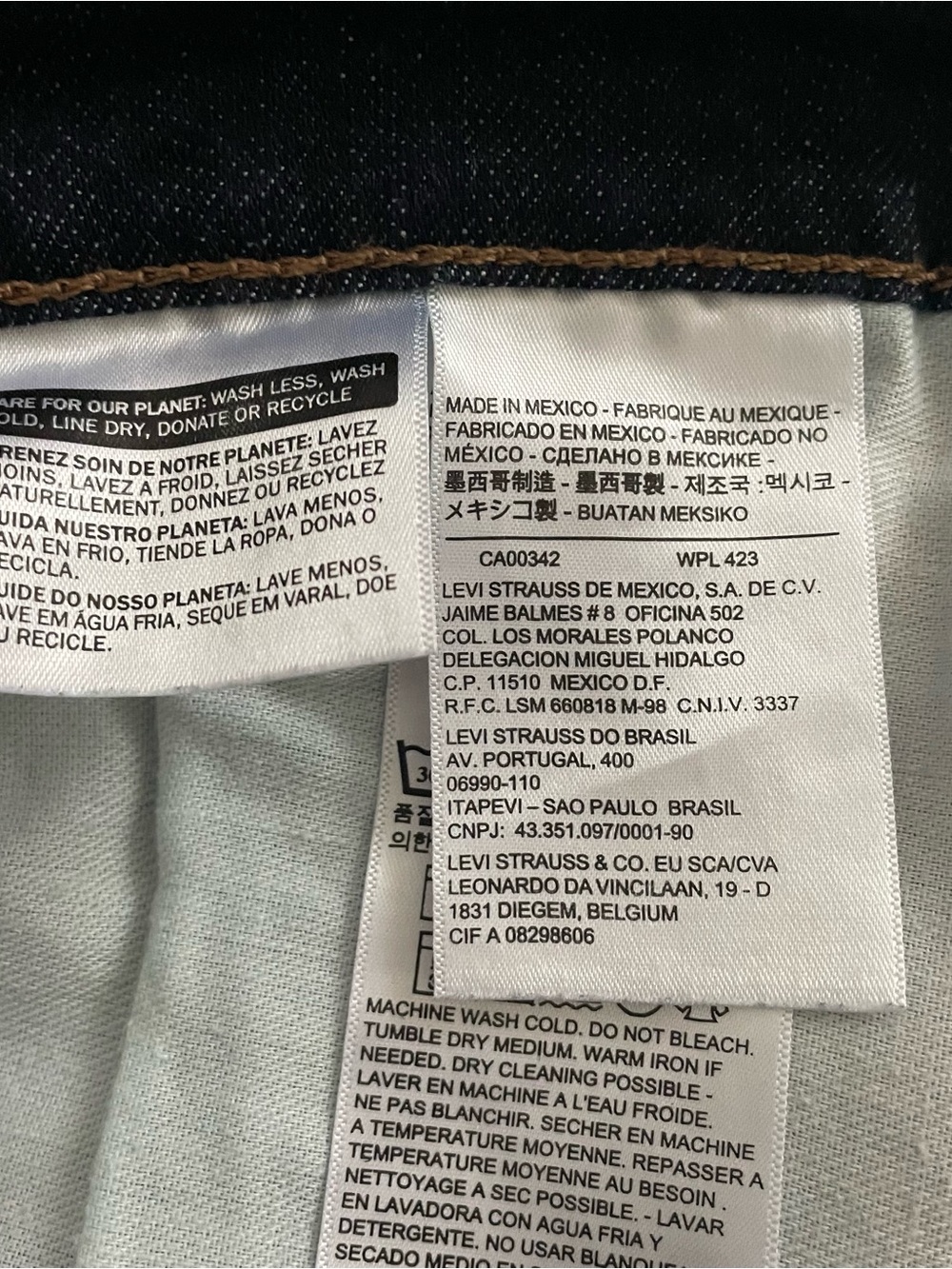 NWOT Levi's Men's 514 Dark Blue Straight-Fit Jeans 32Wx32L - Picture 13 of 14